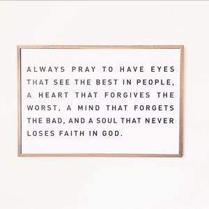 Always Pray to...